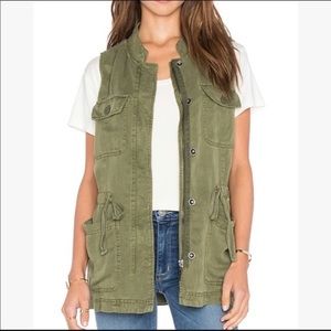 Sanctuary S olive fatigue vest